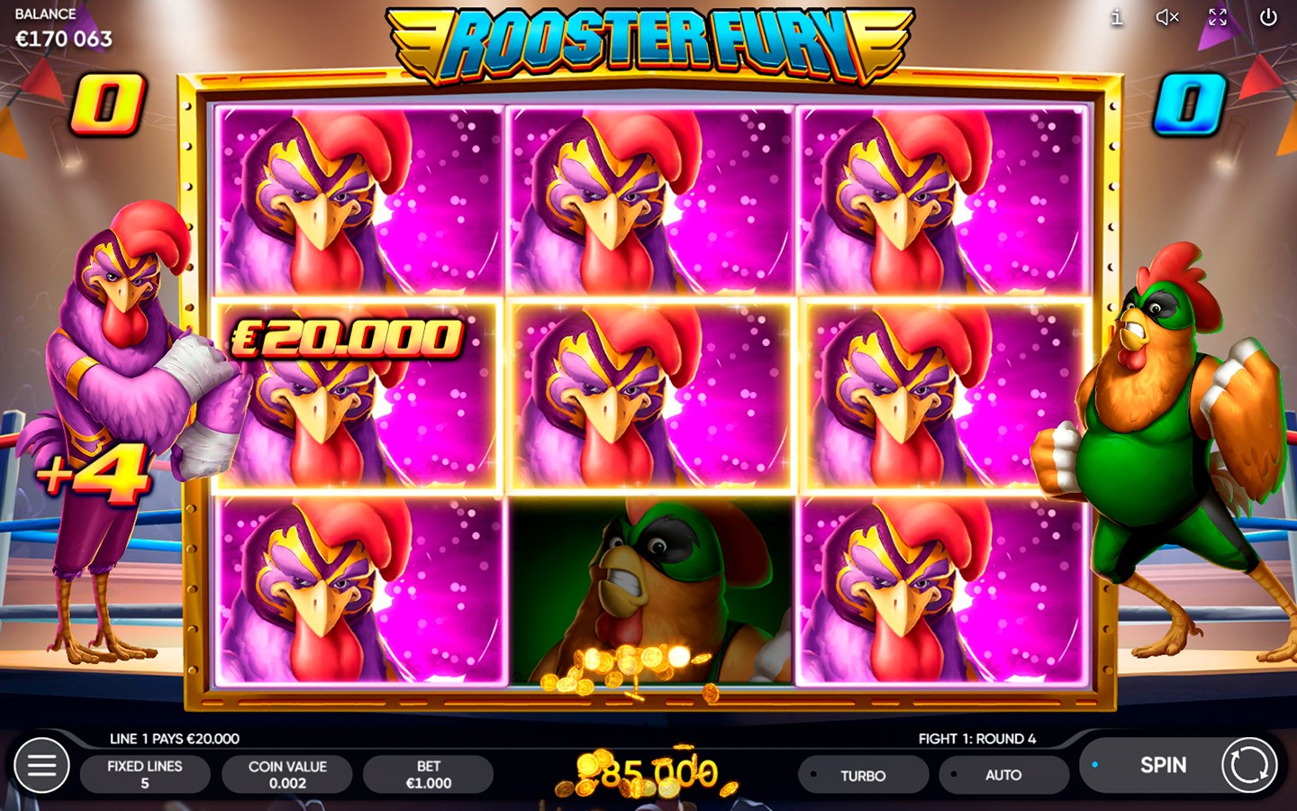 Rooster Fury bonus feature